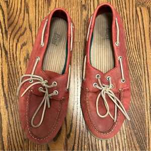 Bass Red Men’s Non-Marking Boat Shoes Sz 10